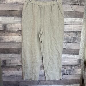 Quince 100% European Linen Pants Womens Large Flax Sustainable Eco Capsule NWT
